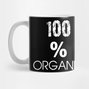 100% Organic Live A Healthy Lifestyle Mug